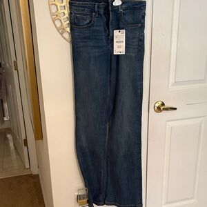 Zara Dark Blue Wide Leg Jeans, Size 40/8